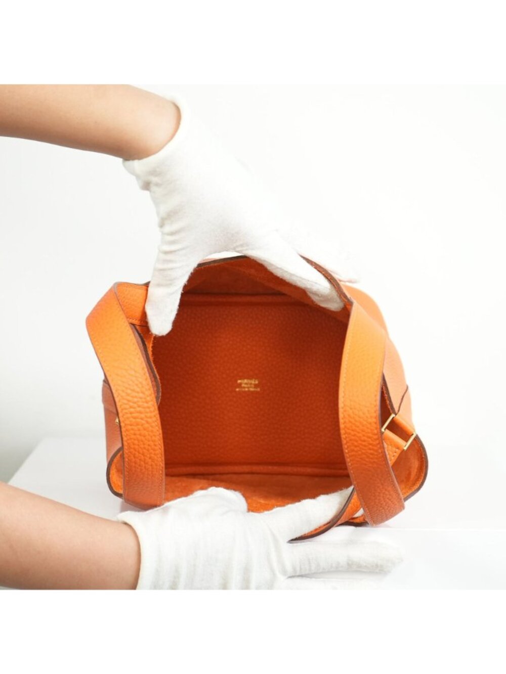 Hermes Picotin Lock 22 Orange Clemence Leather Bag w dust bag - Picture 12 of 12